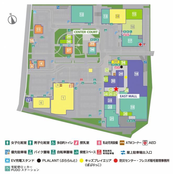 フレスポ稲毛フロア図