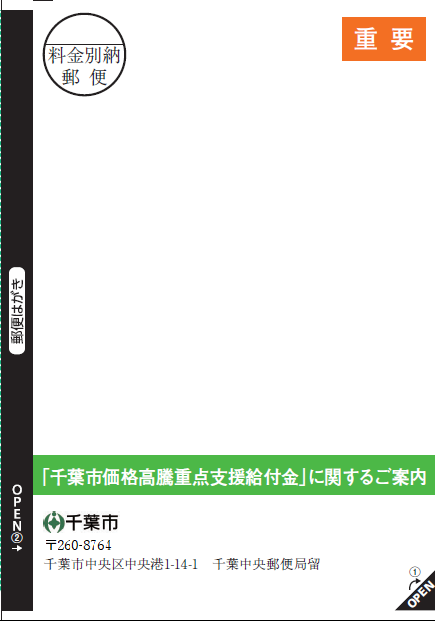 支給案内はがき