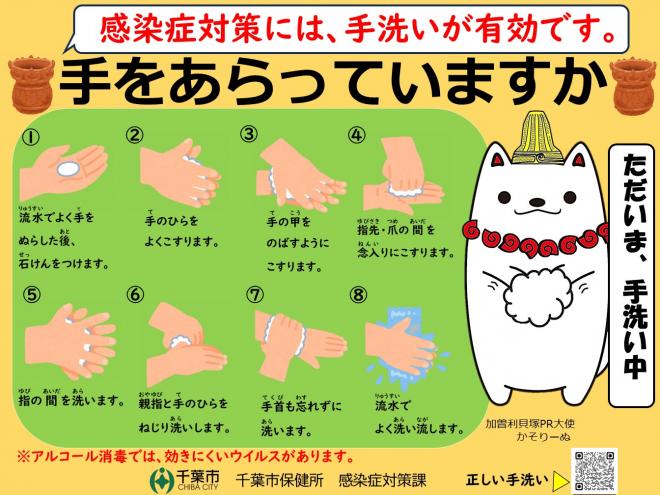 手洗いかそりーぬ（手順）
