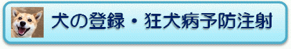 犬の登録・狂犬病予防注射