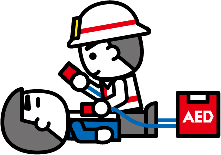 消太君AED使用イラスト