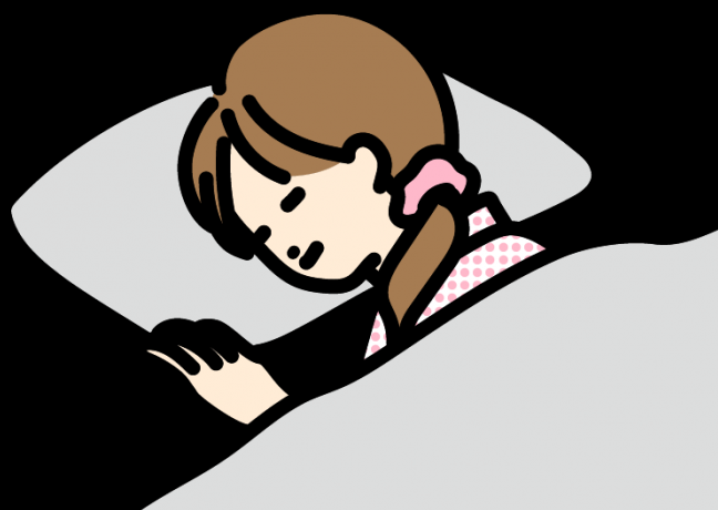 寝ている人