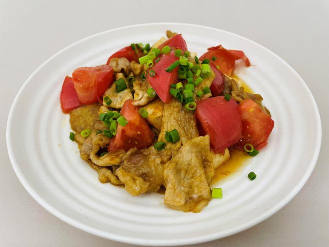 減塩トマト肉豆腐