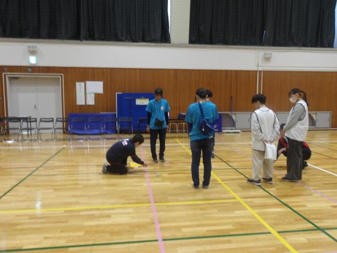 会場設営の様子