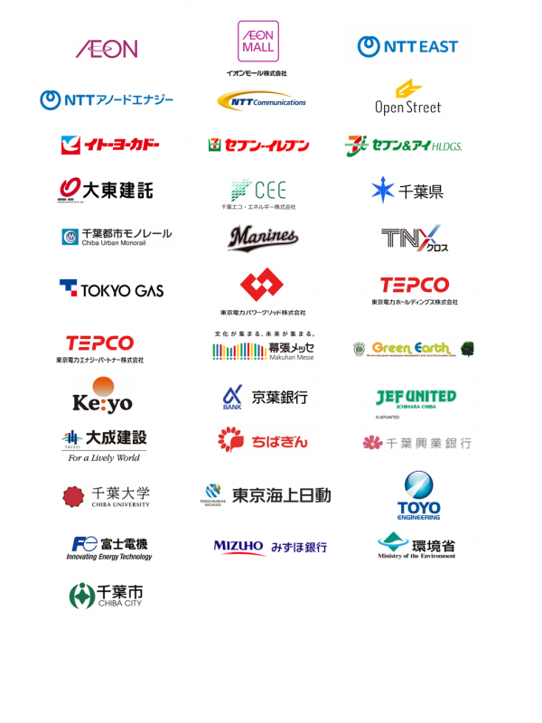 千葉市脱炭素先行地域推進コンソーシアム会員ロゴ画像（R7.7.4）