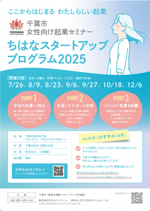 ちはなスタートアッププログラム2025チラシ表