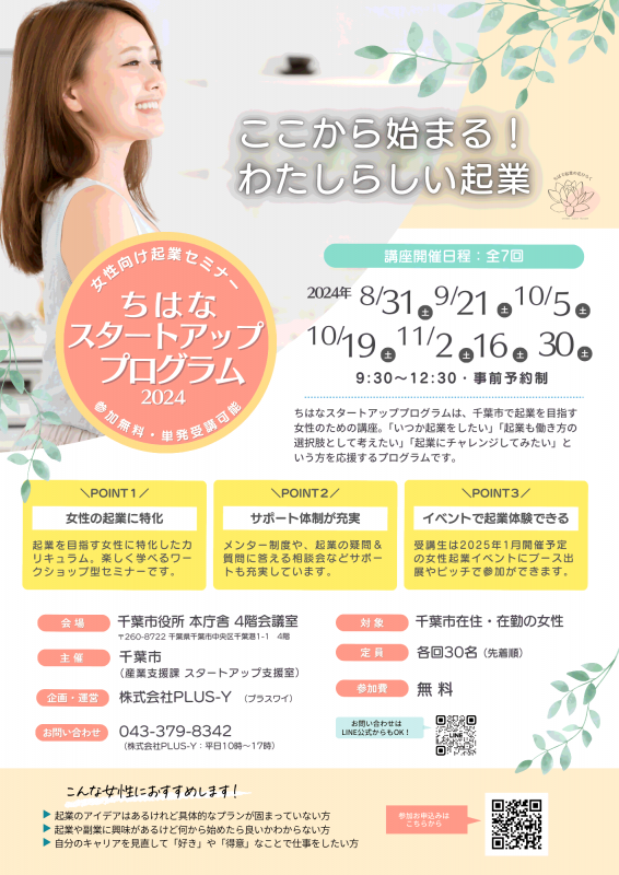 ちはなスタートアッププログラムセミナー表面