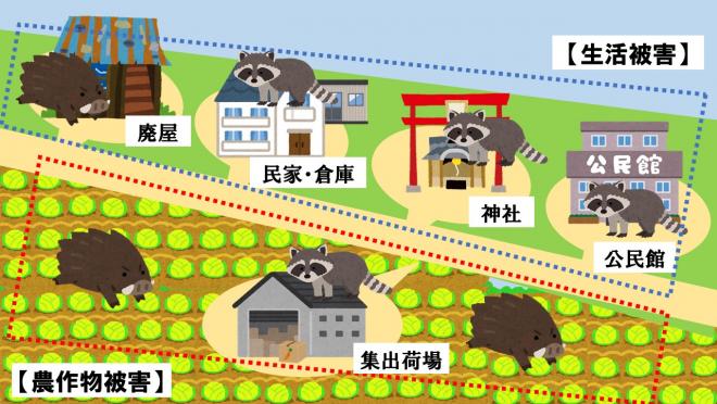 生活被害・農作物被害イメージ
