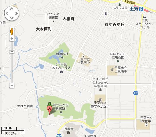おおじの森位置図