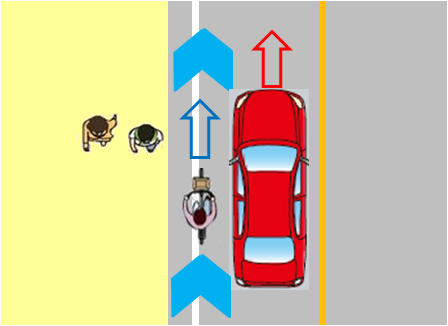車道混在型