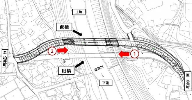 柏井橋位置図