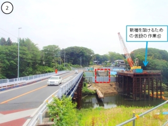 柏井橋仮橋