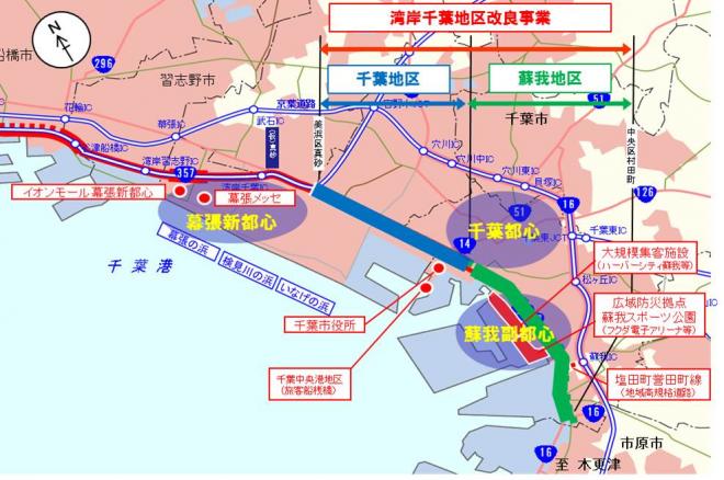 国道357号位置図