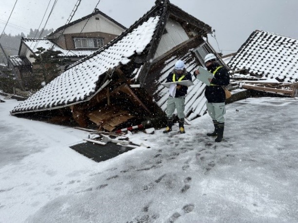 災害支援（積雪時の調査状況）