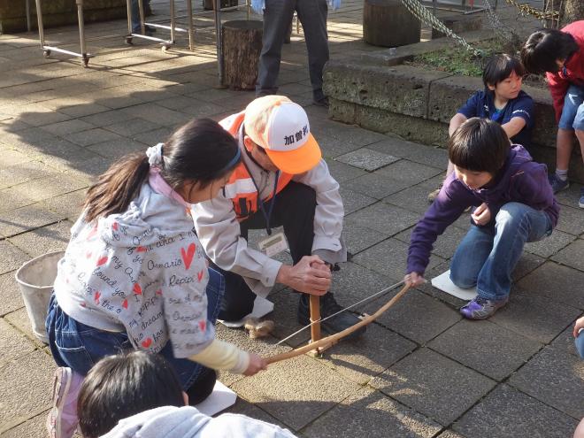 縄文体験（桜木小）