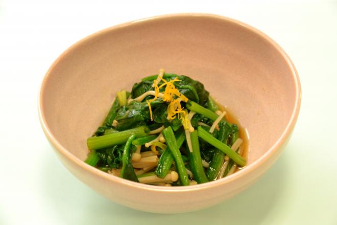 ほうれん草の柚子風味ひたし