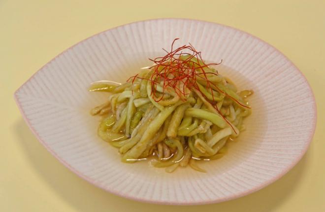 なすのそうめん風