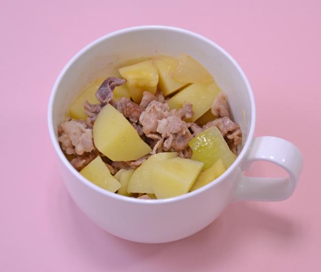 レンジで肉じゃが