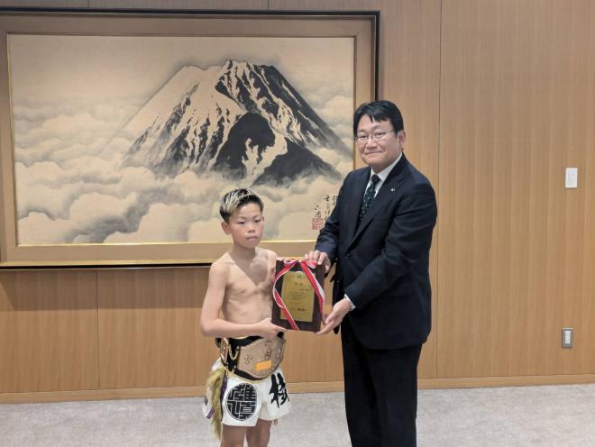 表敬訪問キックボクシング令和6年度
