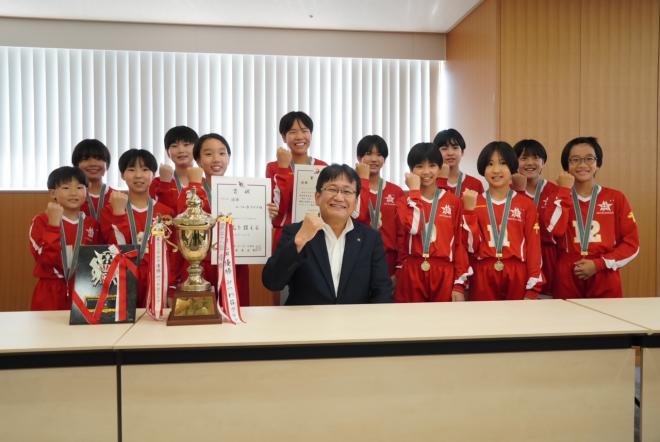 みつわ台バレーボールクラブ表敬訪問選手のみ