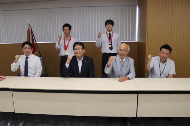 令和6年7月16日千葉経済大学付属高等学校表敬訪問卓球、自転車