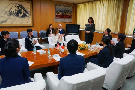 アメリカ合衆国副大統領夫人が市役所を訪問