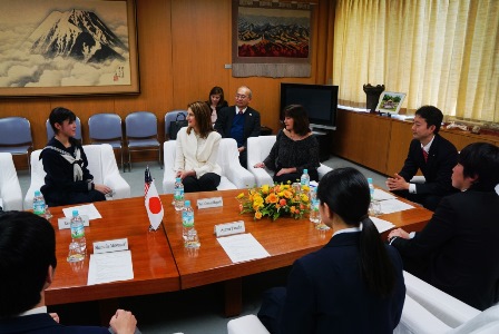 アメリカ合衆国副大統領夫人が市役所を訪問