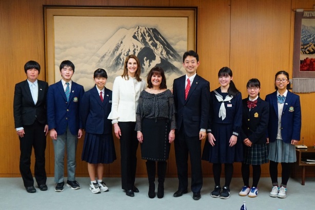 アメリカ合衆国副大統領夫人が市役所を訪問