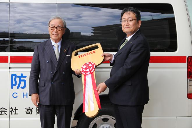救急車前