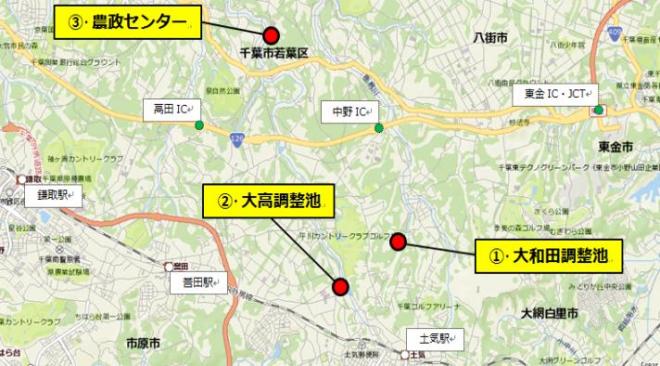 「CHIBA特区NEWS」ドローンフィールド位置図