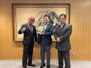 プロレス団体2AW 表敬訪問
