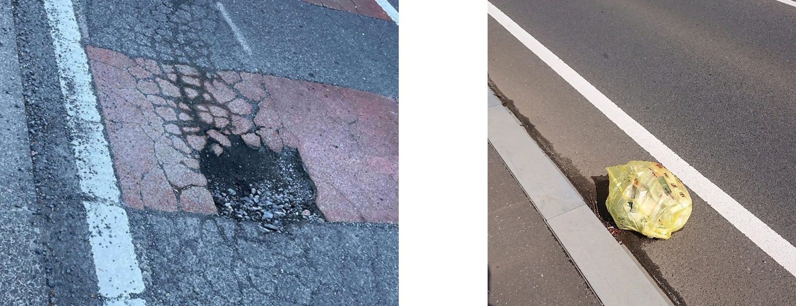 MCR_レポート例（道路の不具合）