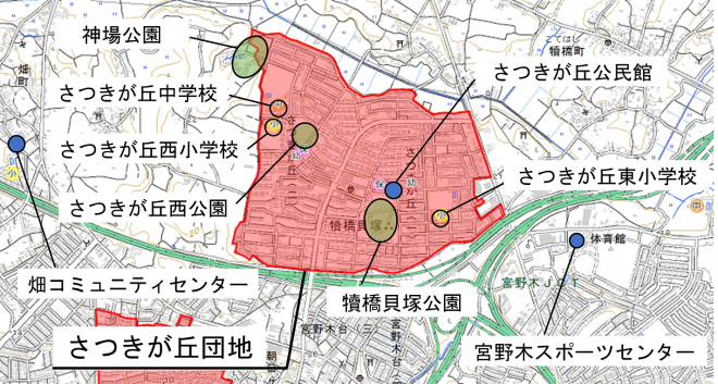 さつきが丘地図