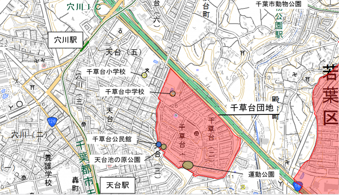千草台地図