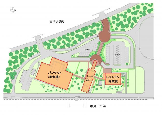 平面図（検見川地区）