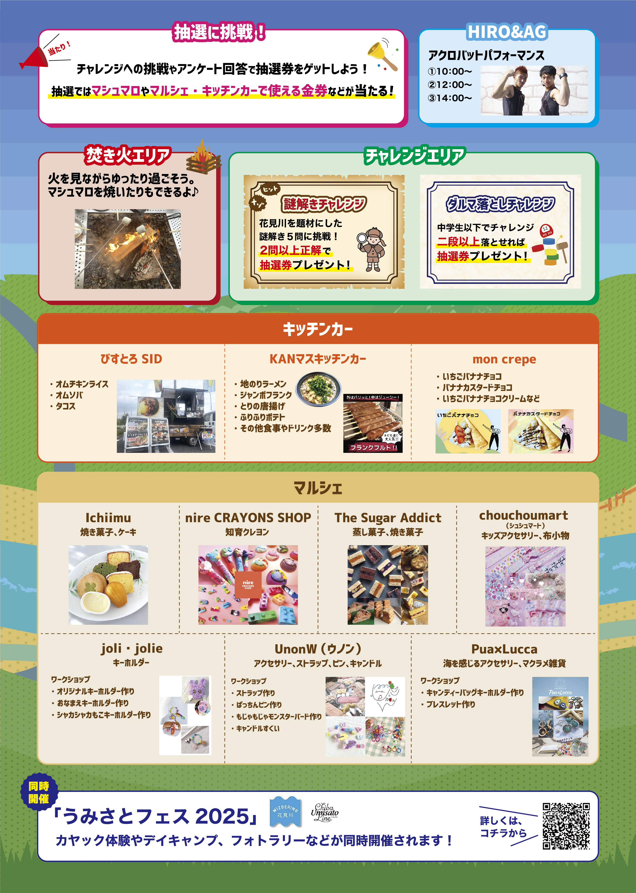 花見川リバーサイドフェス2025チラシ裏