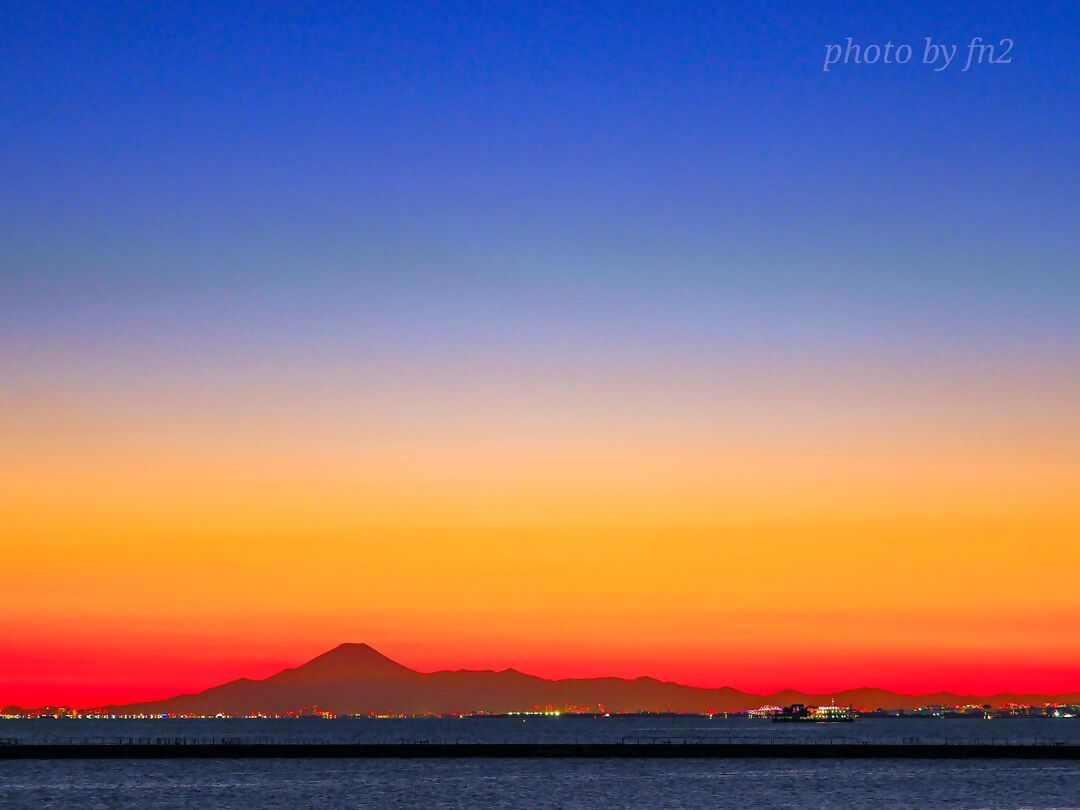検見川浜の夕景
