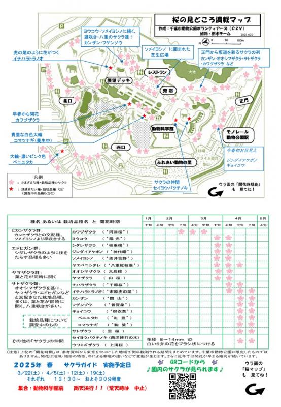 サクラ見どころマップ2025